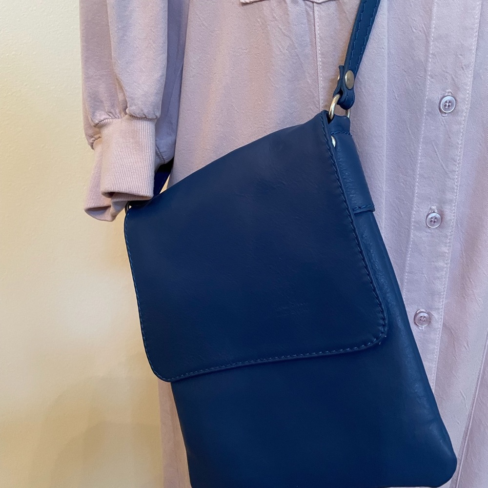 Beautiful blue over shoulder bag